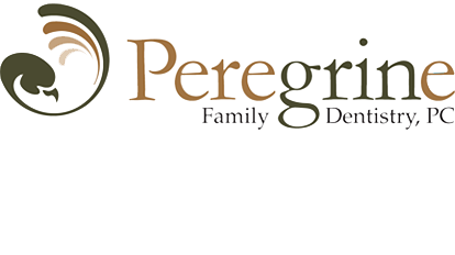 Peregrine Family Dentistry logo and home button